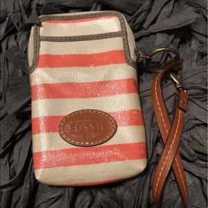 Like new Fossil wristlet!