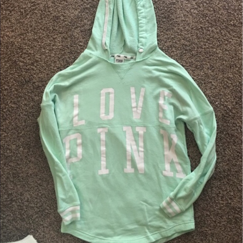 Large love pink hoodie