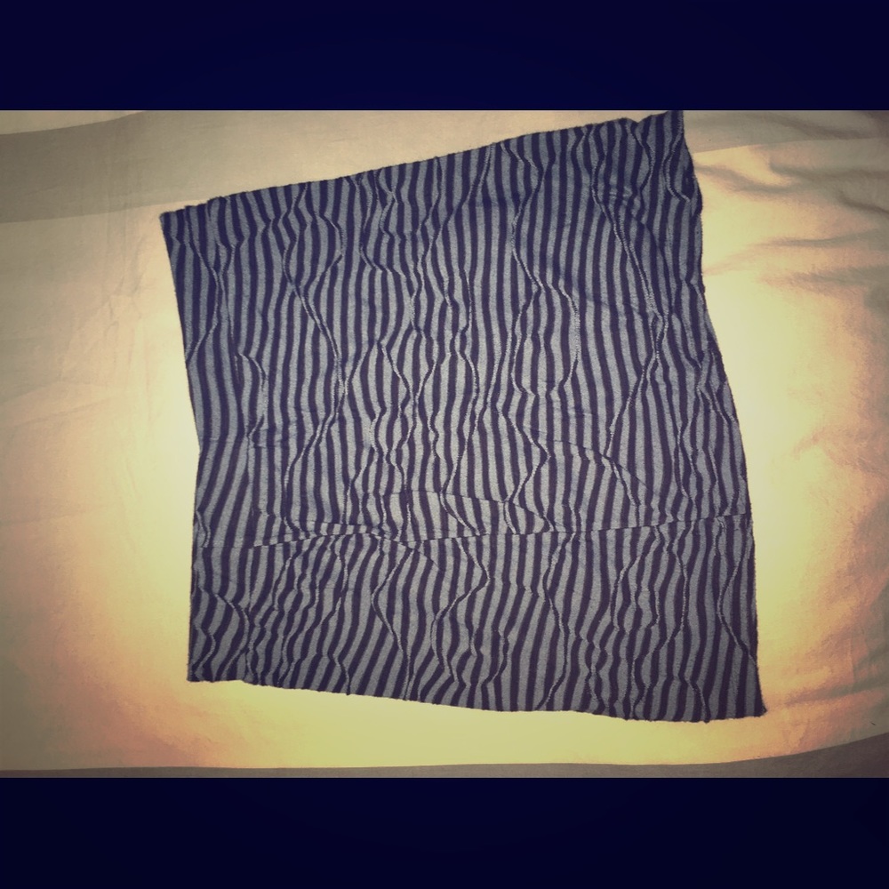 Striped pencil skirt