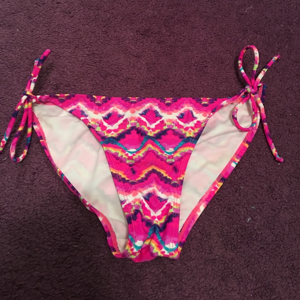 Bright pink bikini bottoms