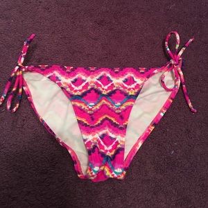 Bright pink bikini bottoms