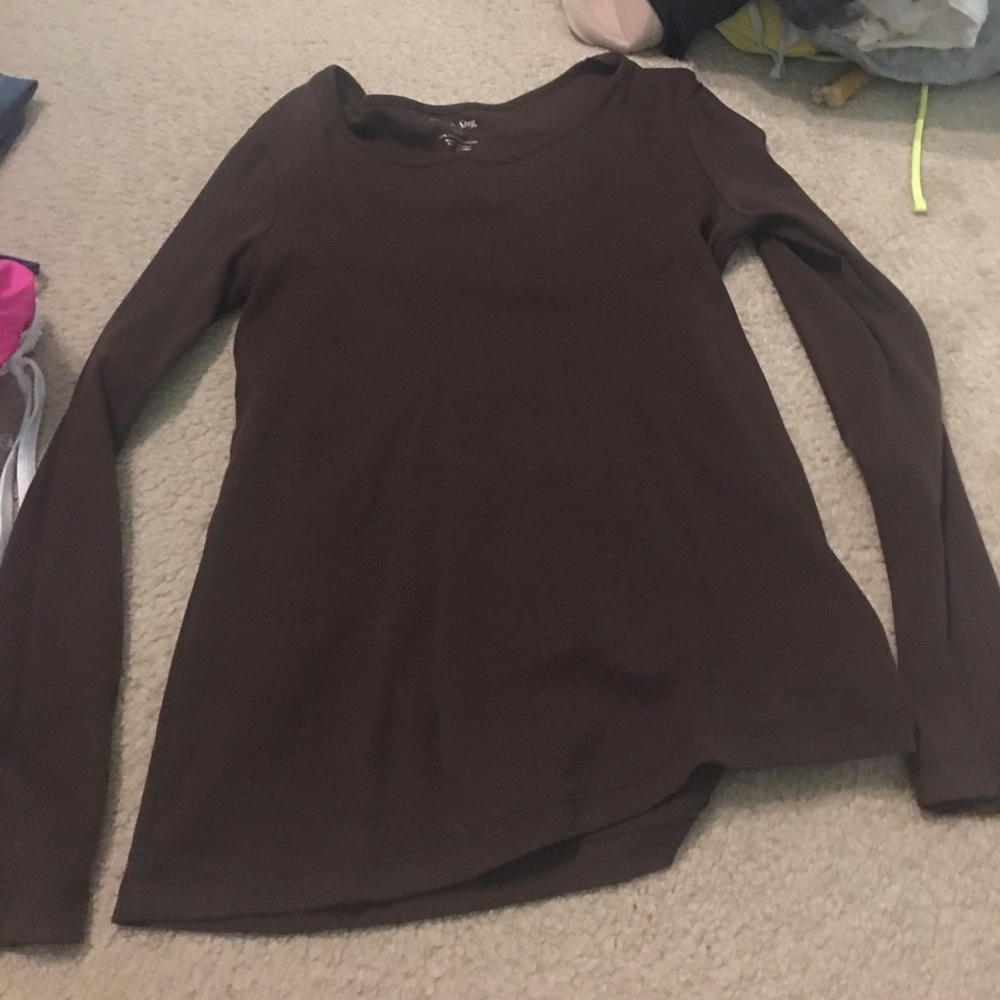 Plain brown shirt