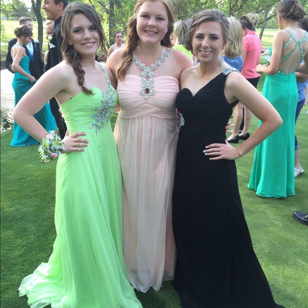 Unique Watermelon Green Prom Dress