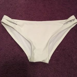 White bikini bottoms