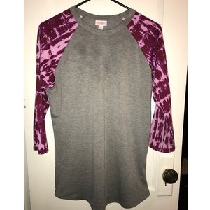 S Grey and Purple tie dye LuLaRoe Randy