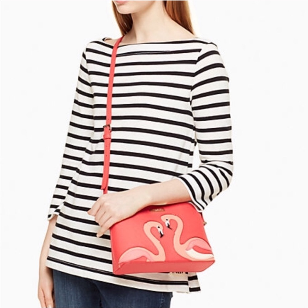**SOLD ON EBAY**$228 NWT KATE SPADE FLAMINGO HANNA - Picture 1 of 3