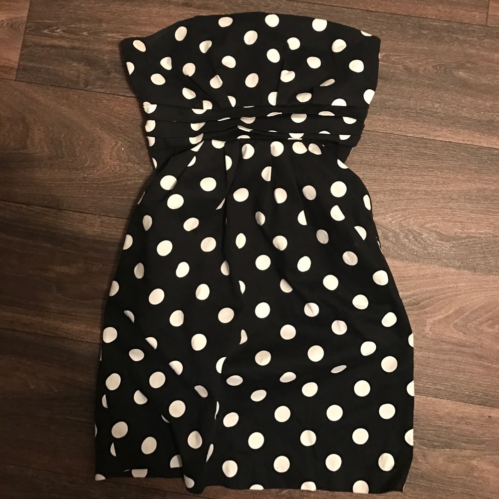 Polka dot short dress