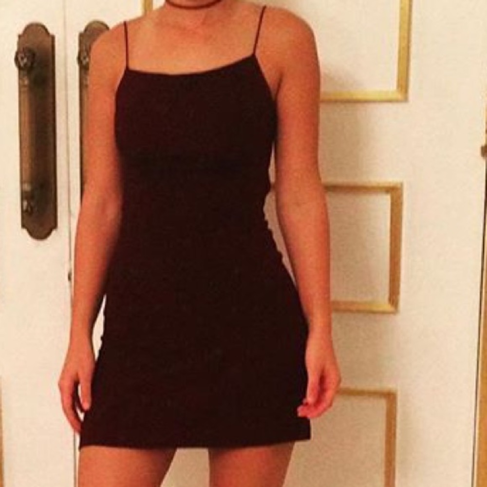 Burgundy short sexy dress