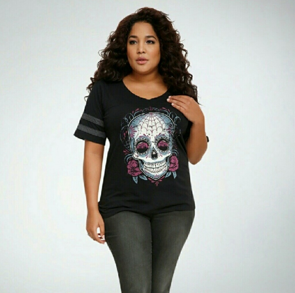 Suger Skull Football Tee