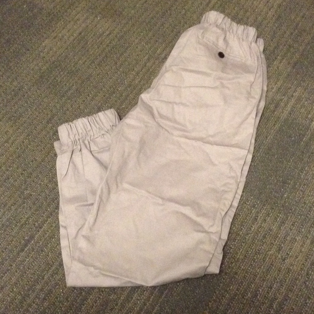 Grey khaki joggers