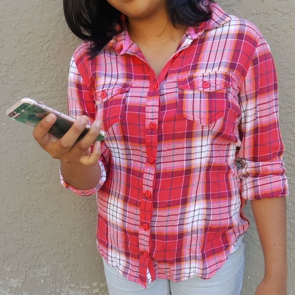 RED FLANNEL SHIRT - Picture 2 of 4