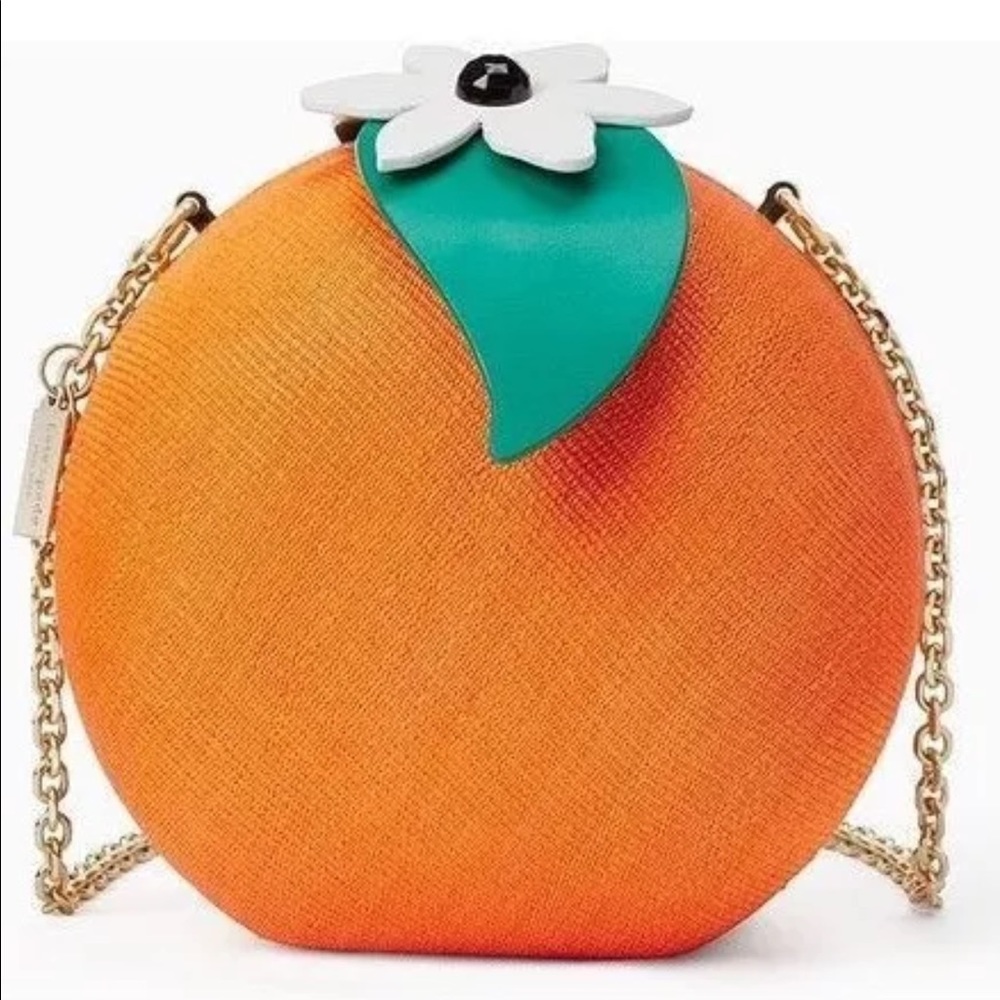 Kate Spade spice things up straw orange crossbody - Picture 1 of 8