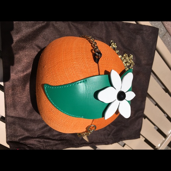 Kate Spade spice things up straw orange crossbody - Picture 6 of 8