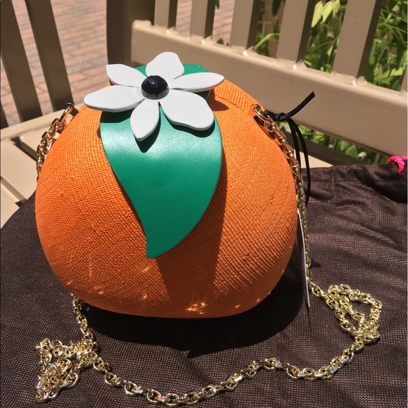 Kate Spade spice things up straw orange crossbody - Picture 8 of 8