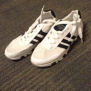 White and black sneaker