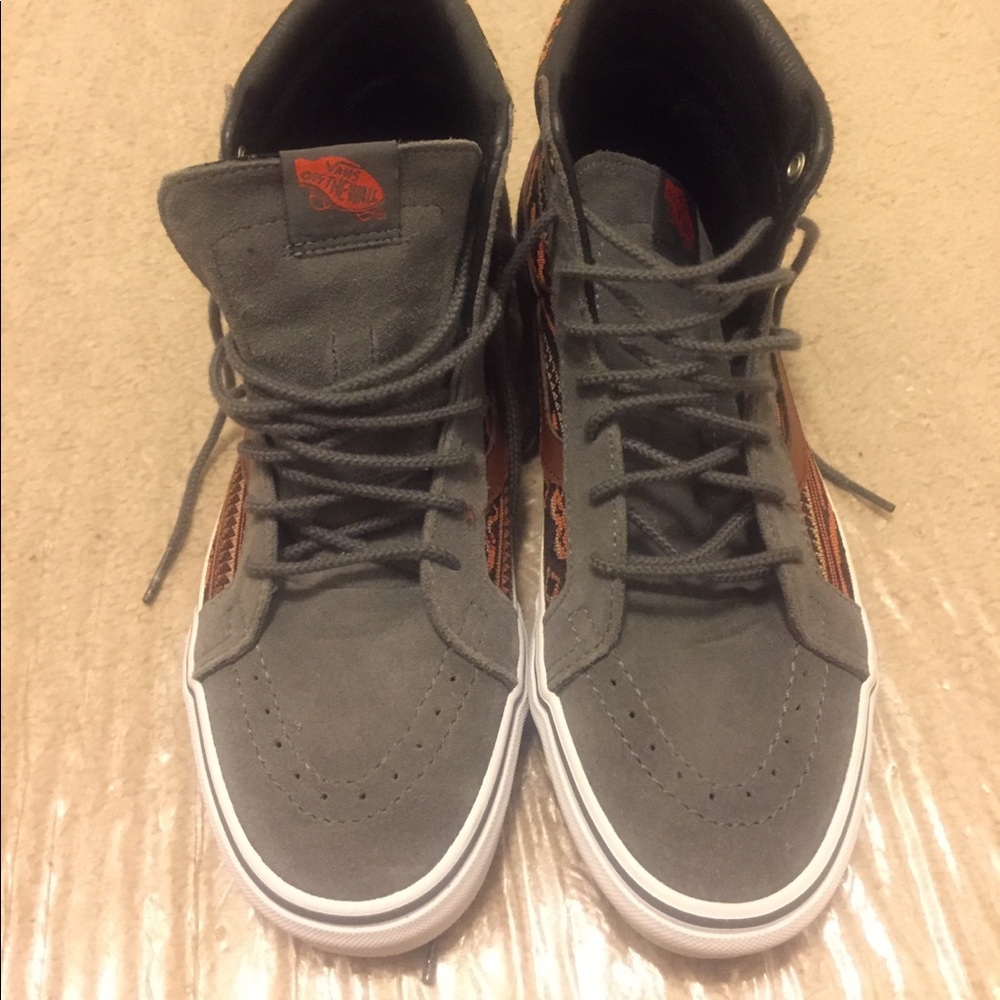 High top Aztec pattern Vans