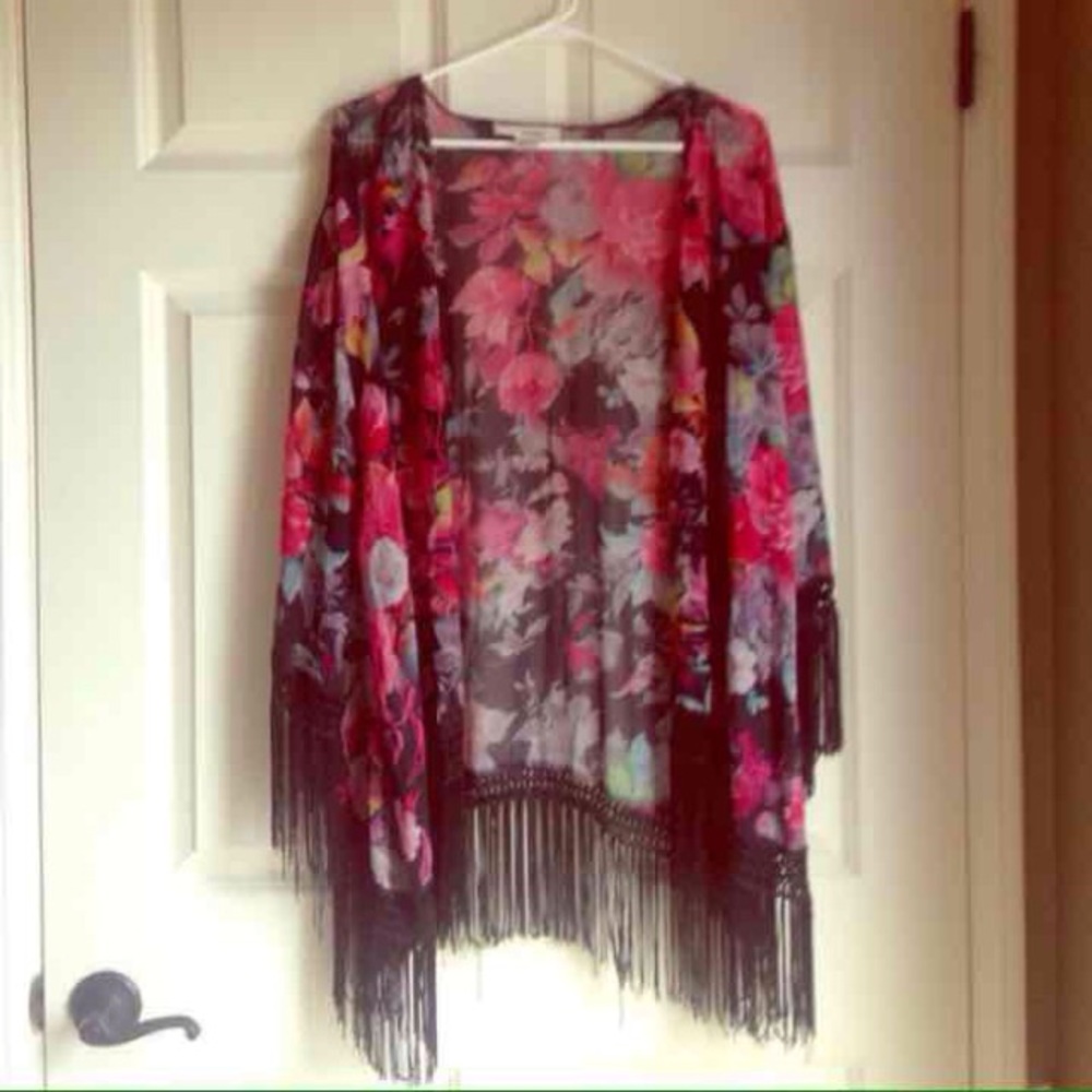 Fringed Kimono