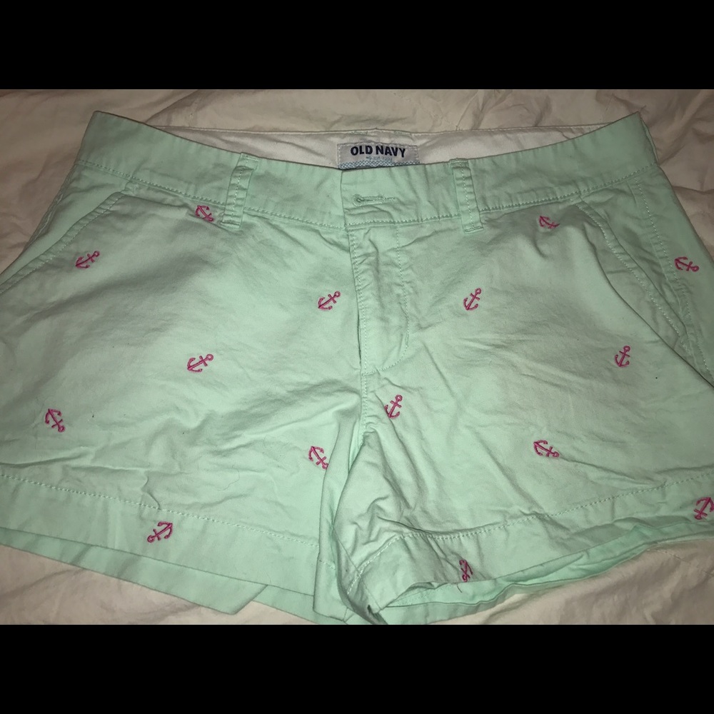 Mint Green & Pink Old Navy Shorts