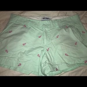 Mint Green & Pink Old Navy Shorts