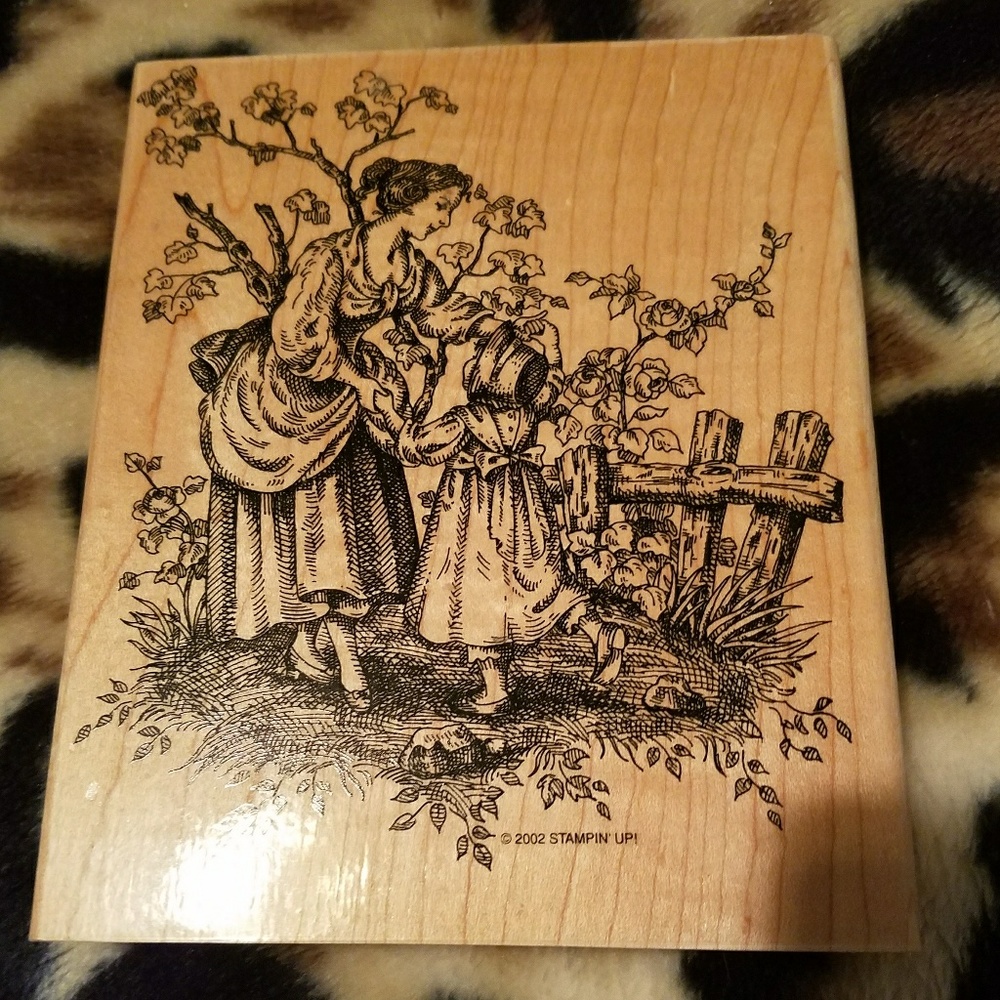 Stampin Up Serenity Toile Mother & Daughter stamp