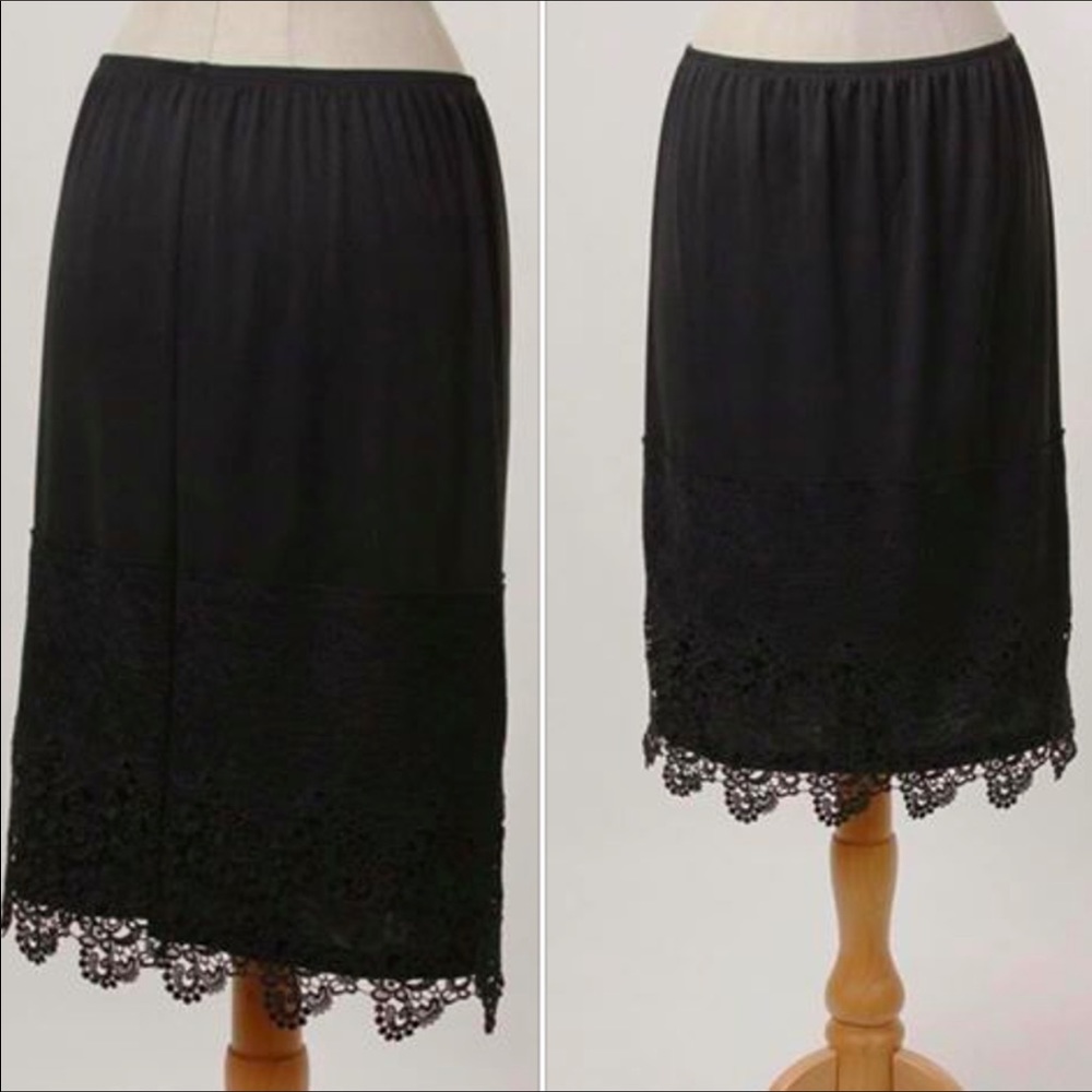 Black slip skirt extenders ON SALE
