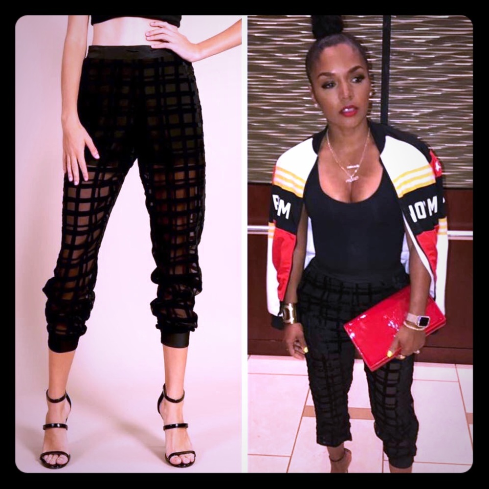 Shear capri pants