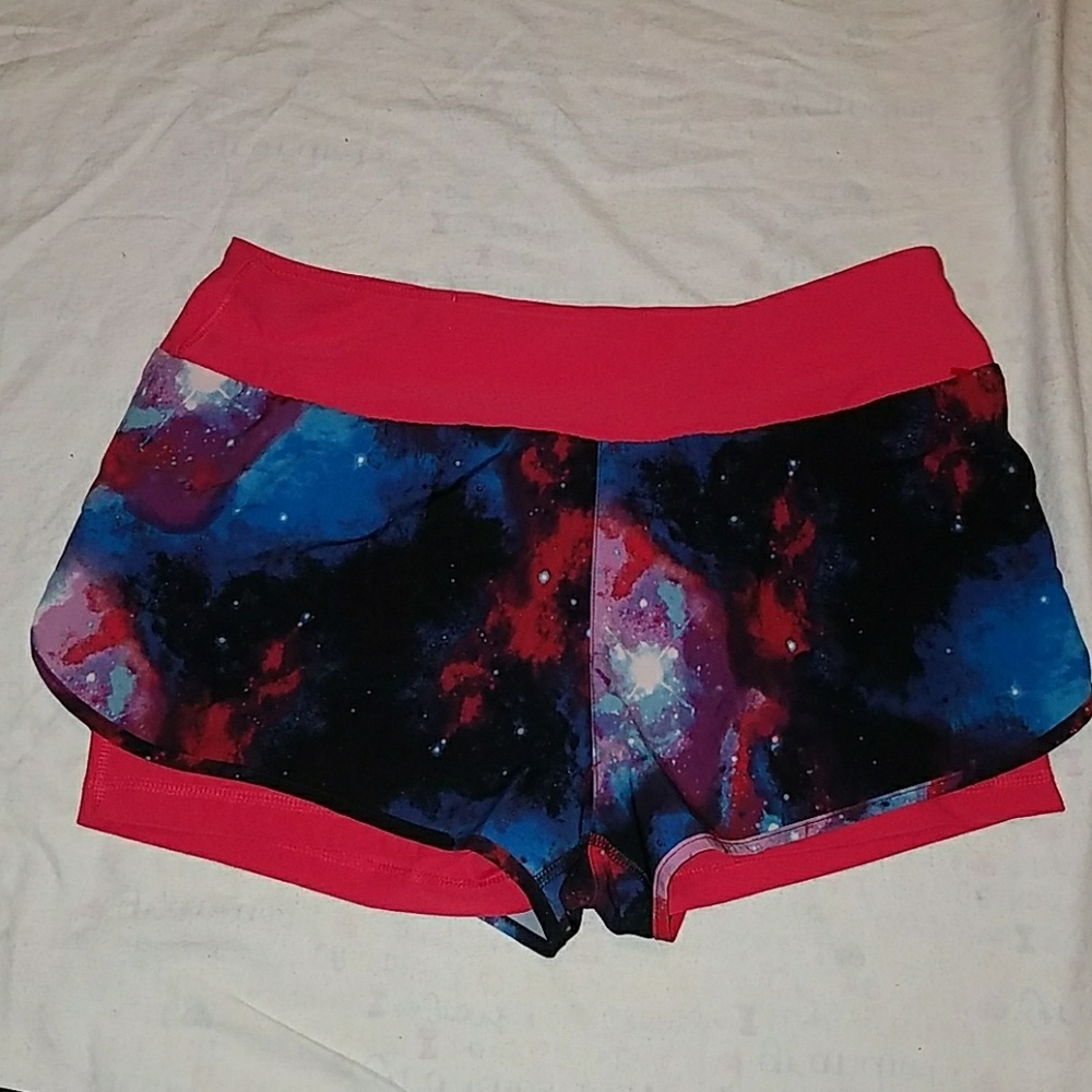 Amazing galactic workout shorts! Actra brand