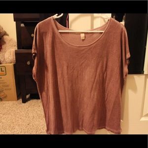 Short sleeve purple shirt