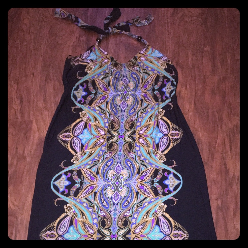 Snap Halter Dress