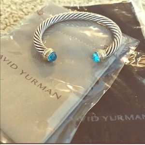 David Yurman Blue Topaz 7mm bracelet