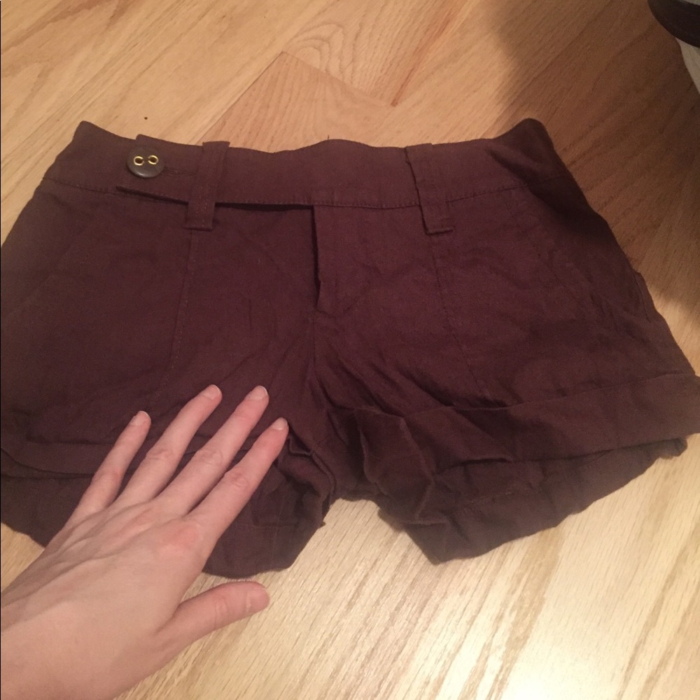 Bebe brown summer shorts