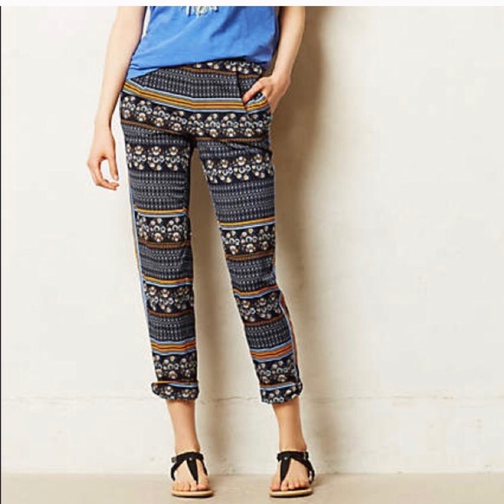 Anthropologie printed pants
