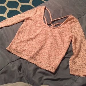 Pink crop top