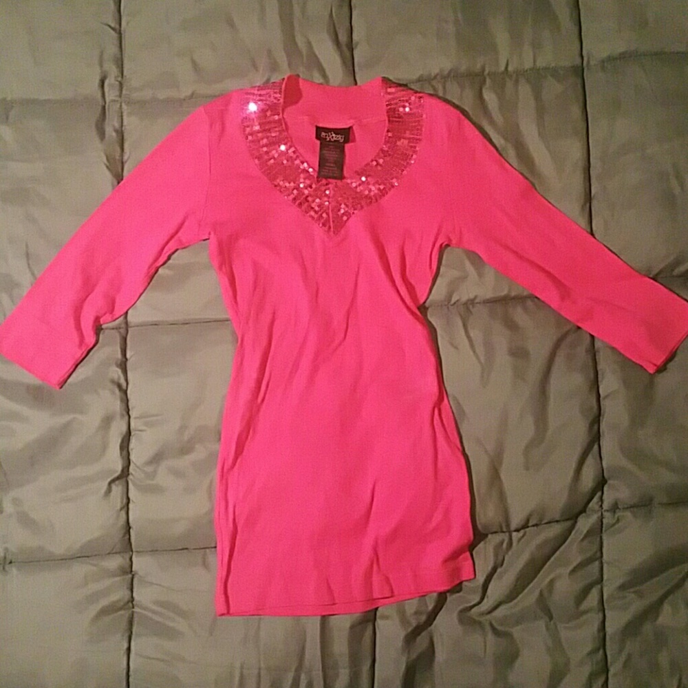 pink 3/4sleeve