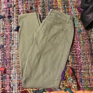 army green skinny jeans