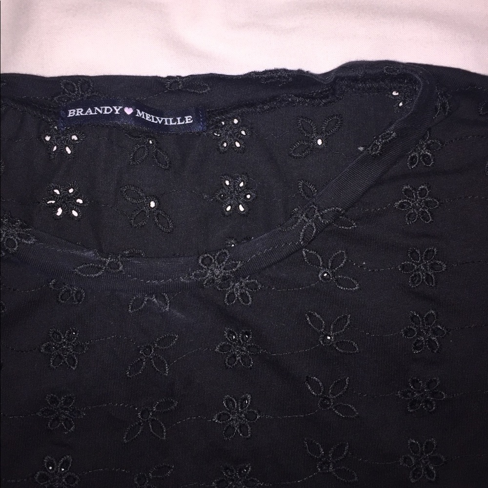 Brandy Melville embroider crop