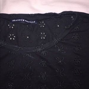 Brandy Melville embroider crop