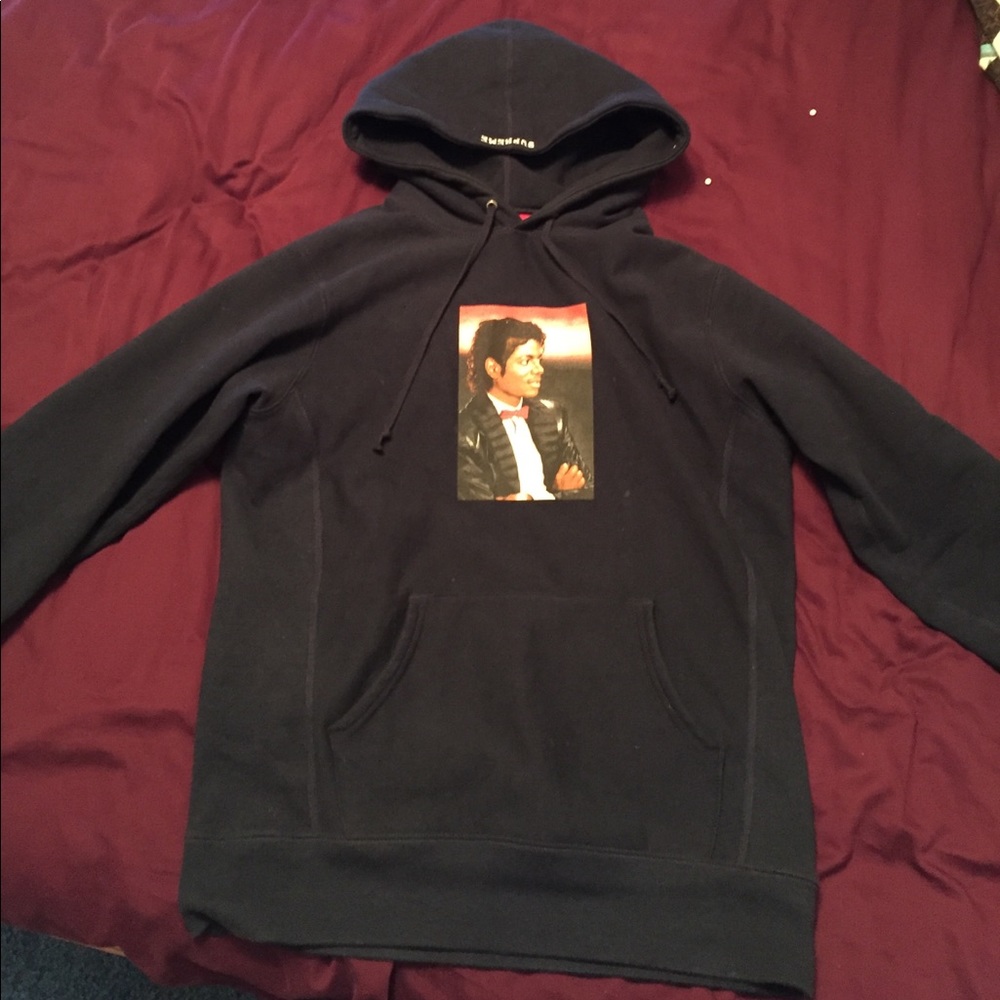 SupremeXMichael Jackson hoodie, navy, 10/10