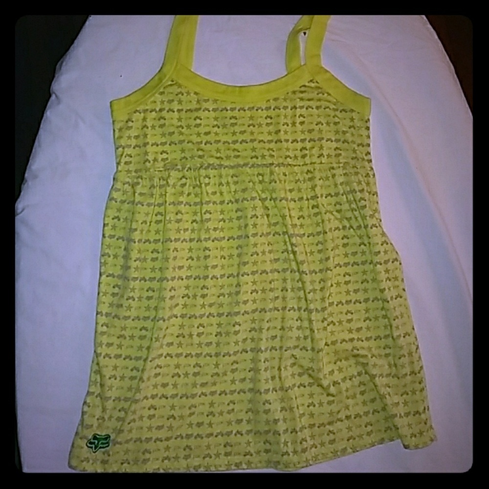 Light yellow Fox tank top