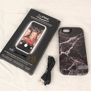 Lumee Lighted Black Marble iPhone 6/6S Case