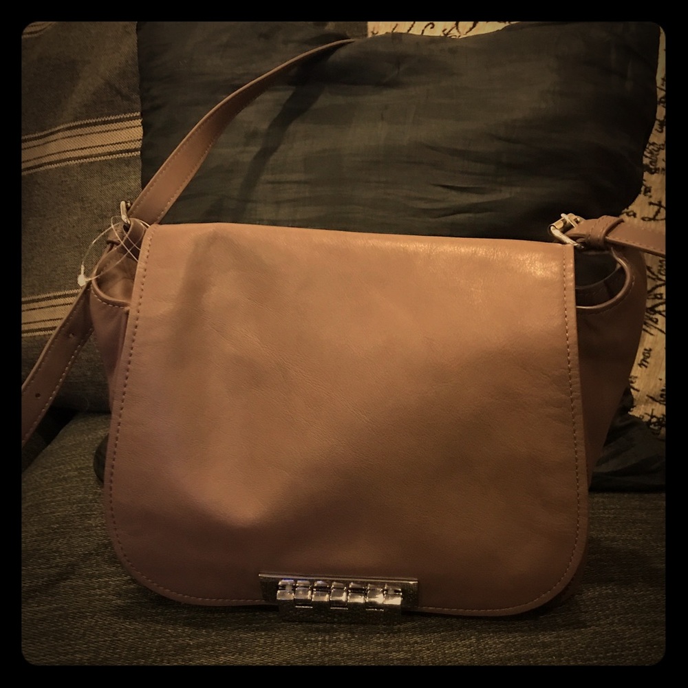 Zac Posen Taupe Saddle Bag