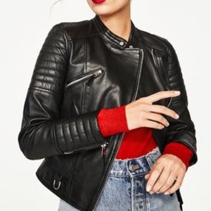 Zara ⚡️ Genuine Leather Jacket!