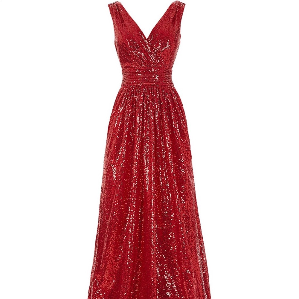 NEW LOWER PRICE!! Red sequin Dress
