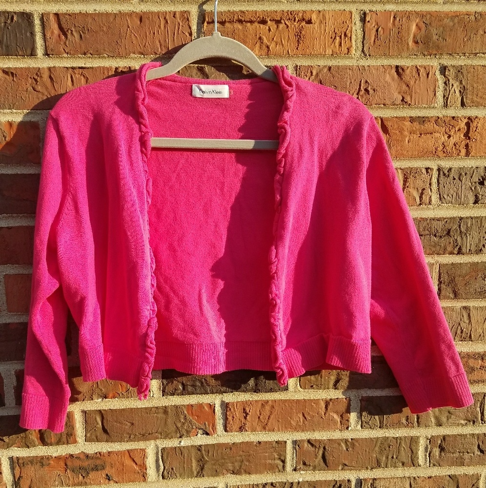 Pink dress cardigan