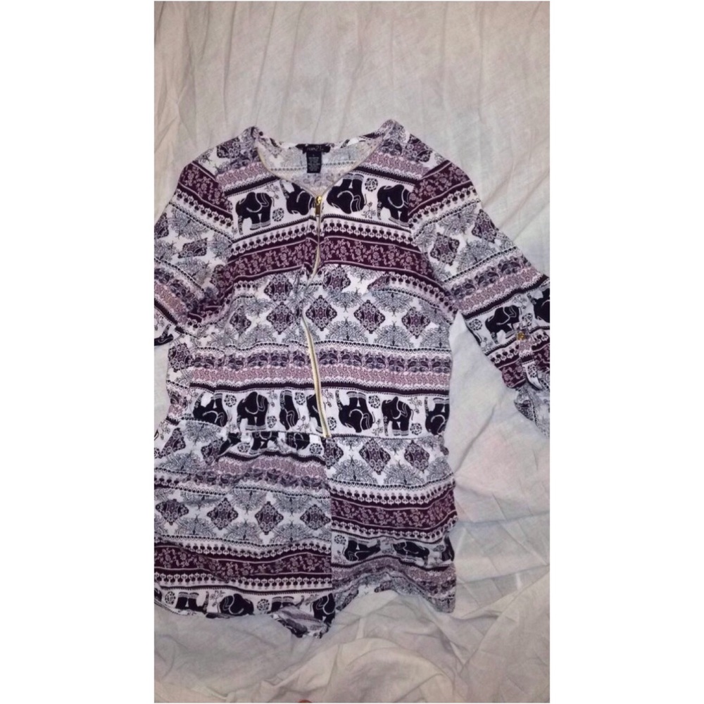 Rue 21 cute elephant print romper