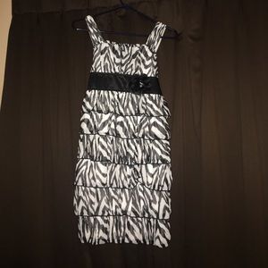 Black and white girls dress