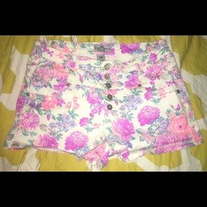 Flower Print Shorts