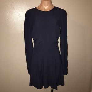 ❤️ REFORMATION magpie navy backless skater dress
