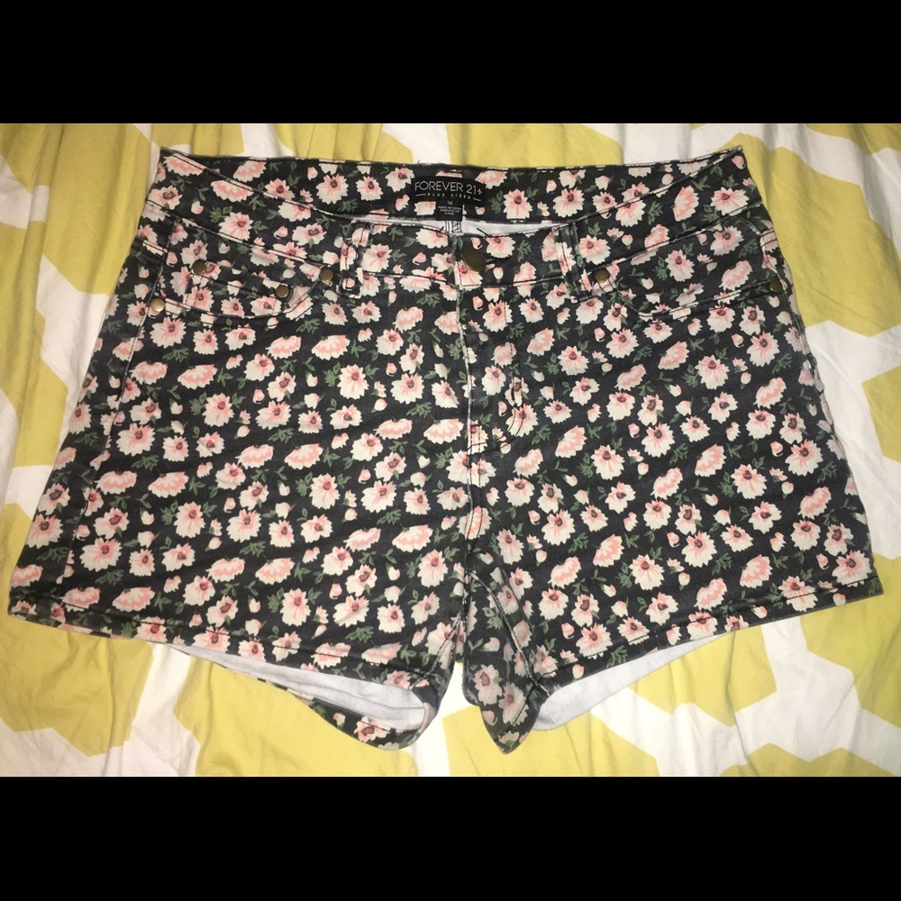 Flower Print Shorts