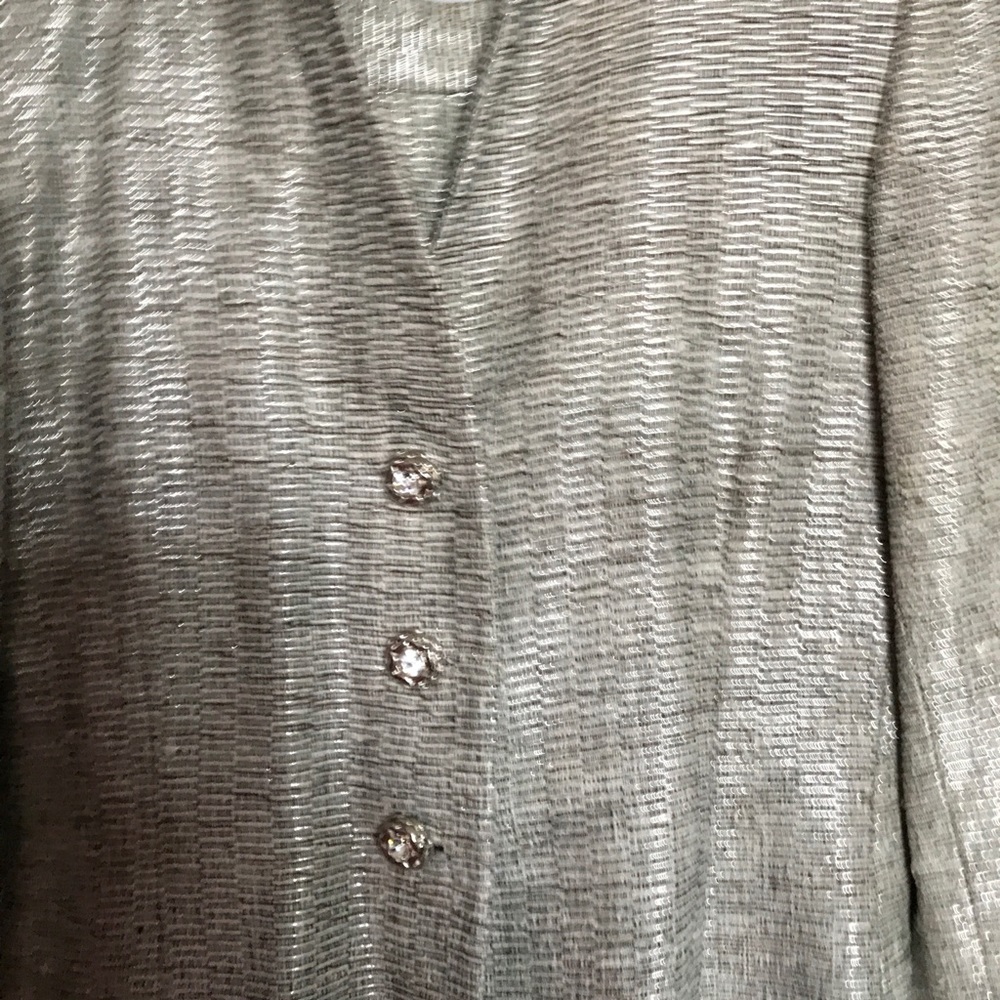Silver evening suit